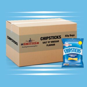 18x  Smiths Chipsticks Salt 'n' Vinegar 82g