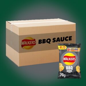 18x Walkers BBQ Sauce 70g