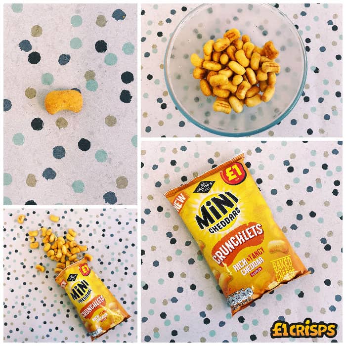 Jacob’s Mini Cheddars Crunchlets Tangy Cheddar 65g – (£1 Bag)