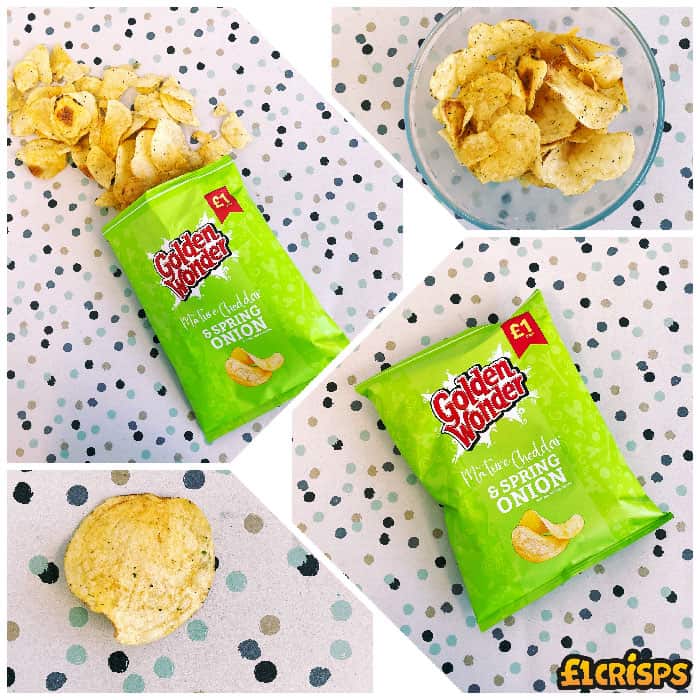 Golden Wonder Mature Cheddar & Spring Onion 65g – (£1 Bag)