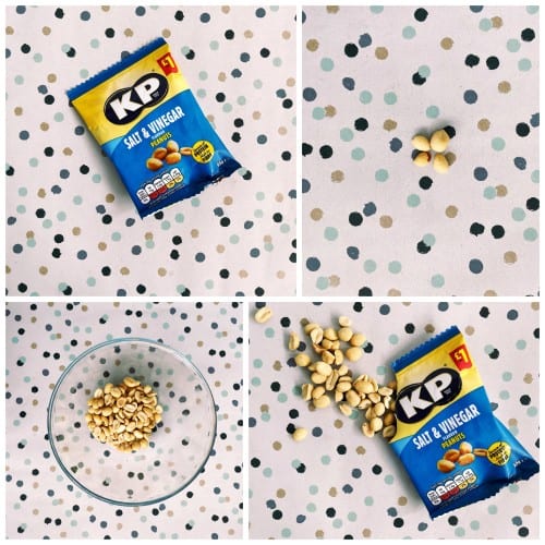 Box of 16 – KP Salt & Vinegar Peanuts 65g – (£1 Bags)