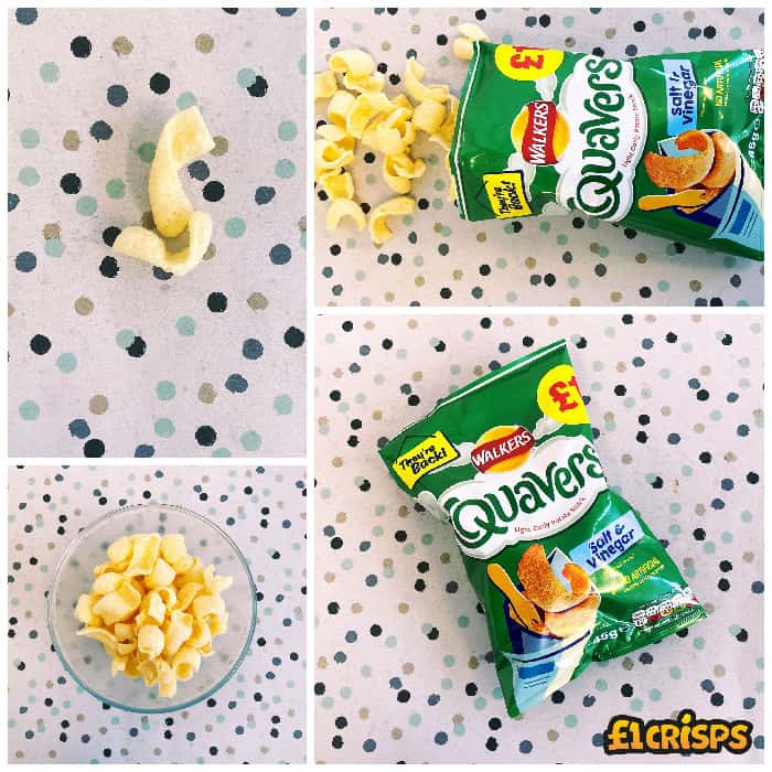 15x Walkers Quavers Salt & Vinegar 54g