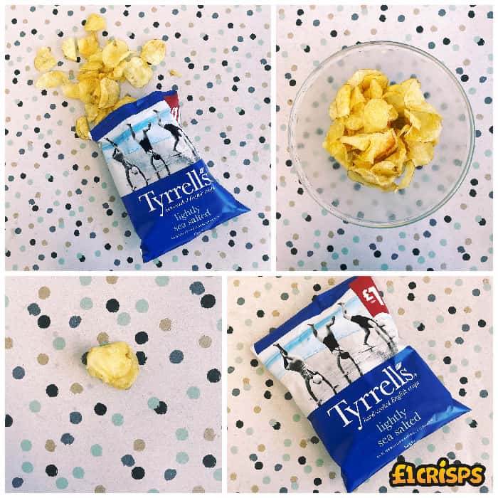 Tyrrells Lightly Sea Salted 60g – (£1 Bag)