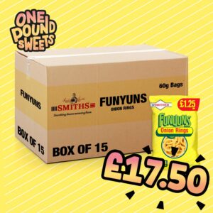 Box of 15 - Smiths Funyuns Onion Rings 60g - (£1.25 Bags)