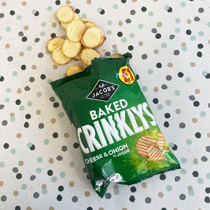 Jacob’s Baked Crinklys Cheese & Onion 90g