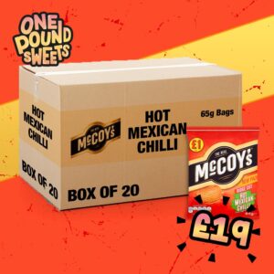 Box of 20 - McCoy's Hot Mexican Chilli 65g - (£1 Bags)