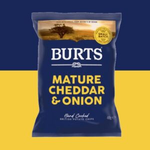 Burts Mature Cheddar & Onion 40g