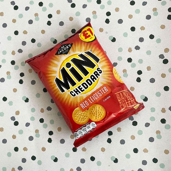 Jacob’s Mini Cheddars Red Leicester 90g – (£1.25 Bag)