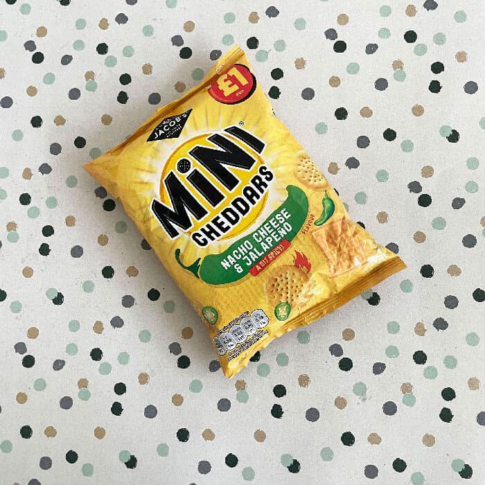Jacob’s Mini Cheddars Nacho Cheese & Jalapeño 90g – (£1 Bag)