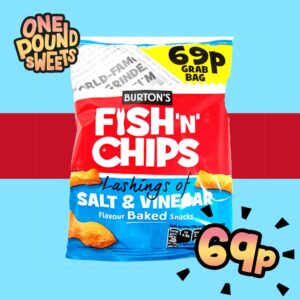 Burton's Fish & Chips Salt & Vinegar 40g - (Snack Bag)