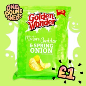Golden Wonder Mature Cheddar & Spring Onion 65g - (£1 Bag)