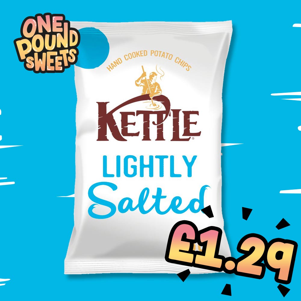Kettle Chips Lightly Salted 80g - (£1.29 Bag)