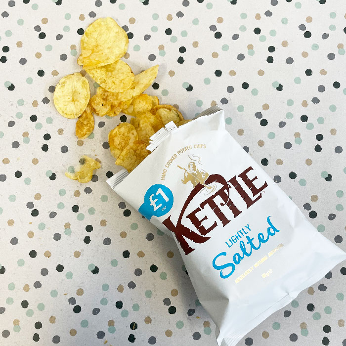 Kettle Chips Lightly Salted 80g – (£1.29 Bag)