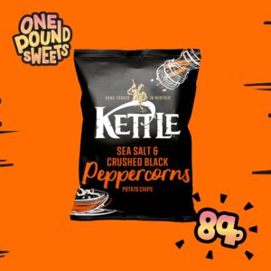 Kettle Chips Sea Salt & Crushed Black Peppercorns 40g