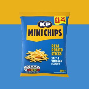 KP Mini Chips Salt & Vinegar 60g - (£1.25 Bag)