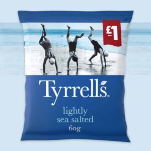 Tyrrells Lightly Sea Salted 60g - (£1 Bag)