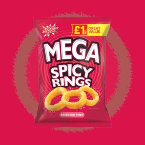 Golden Wonder Mega Spicy Rings 50g