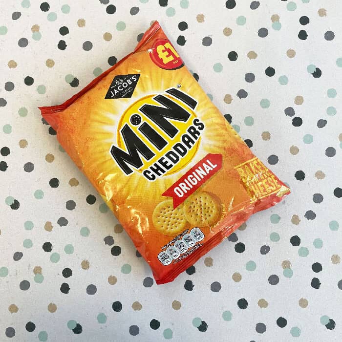 Jacob’s Mini Cheddars Original 90g – (£1.25 Bag)