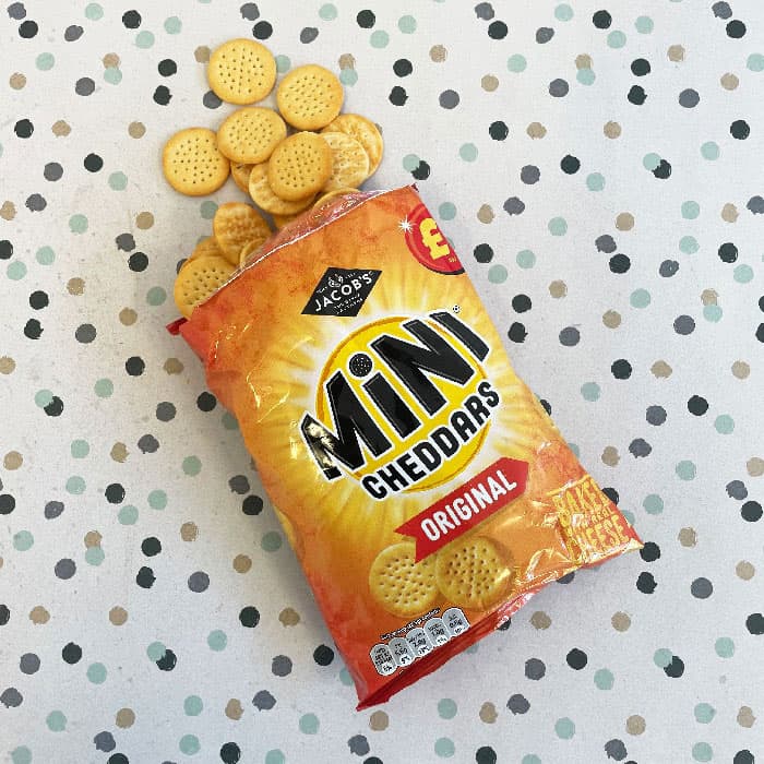 Jacob’s Mini Cheddars Original 90g – (£1.25 Bag)