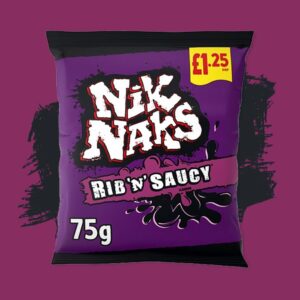 Nik Naks Rib n Saucy 75g