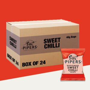 24x Pipers Biggleswade Sweet Chilli 40g