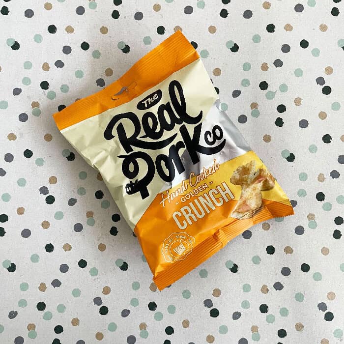Bag of 10 – The Real Pork Co Hand Cooked Golden Crunch 30g