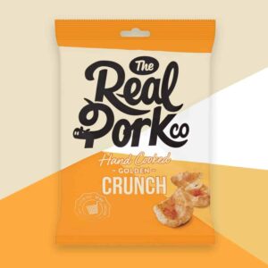 The Real Pork Co Hand Cooked Golden Crunch 30g - (Sharing Bag)