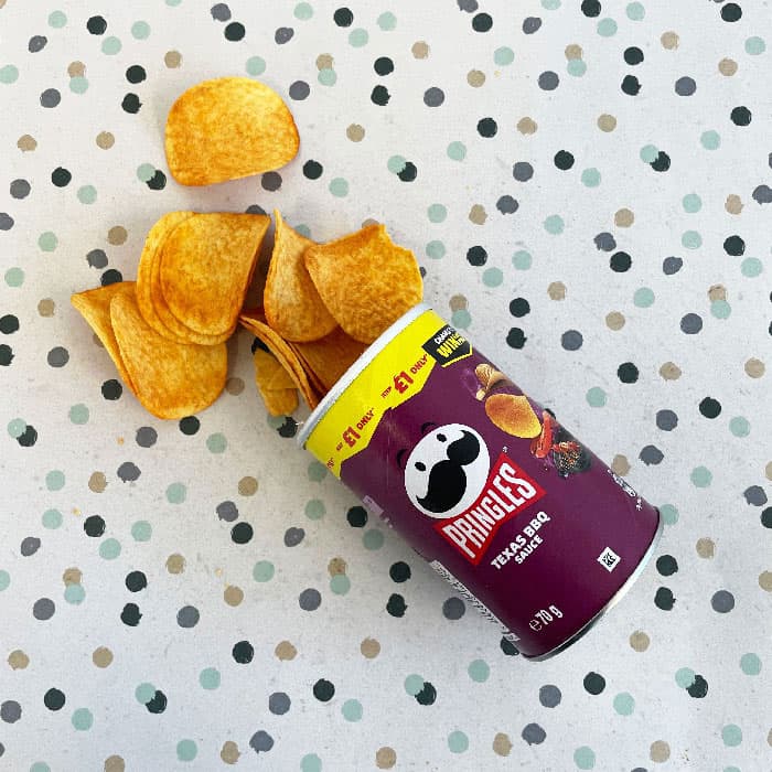 Pringles Texas BBQ Sauce Crisps Can 70g