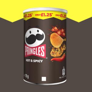 Pringles Hot & Spicy Crisps Can 70g