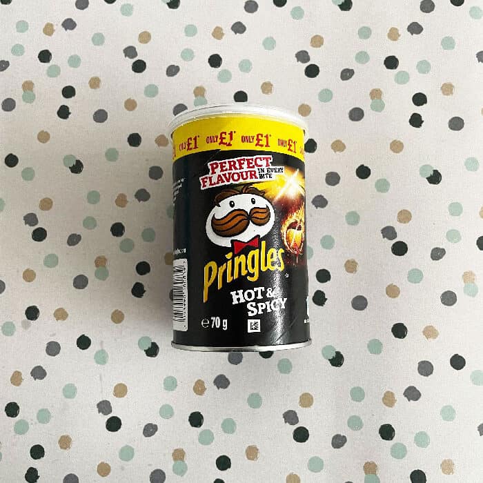 12x Pringles Hot Spicy Crisps Can 70g