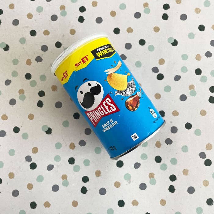 5x Pringles Salt & Vinegar Crisps Can 70g