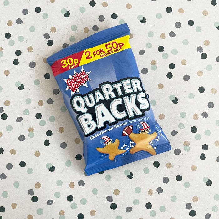 Box of 36 – Golden Wonder Quarter Backs 25g – (Snack Bags)