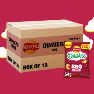 18x Walkers Quavers BBQ 54g