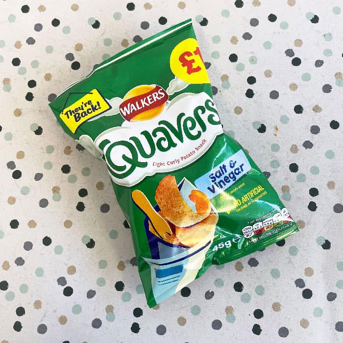 15x Walkers Quavers Salt & Vinegar 54g