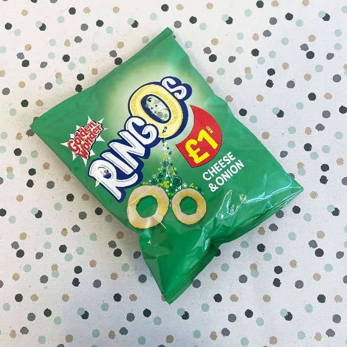 Golden Wonder Ringos Cheese & Onion 40g