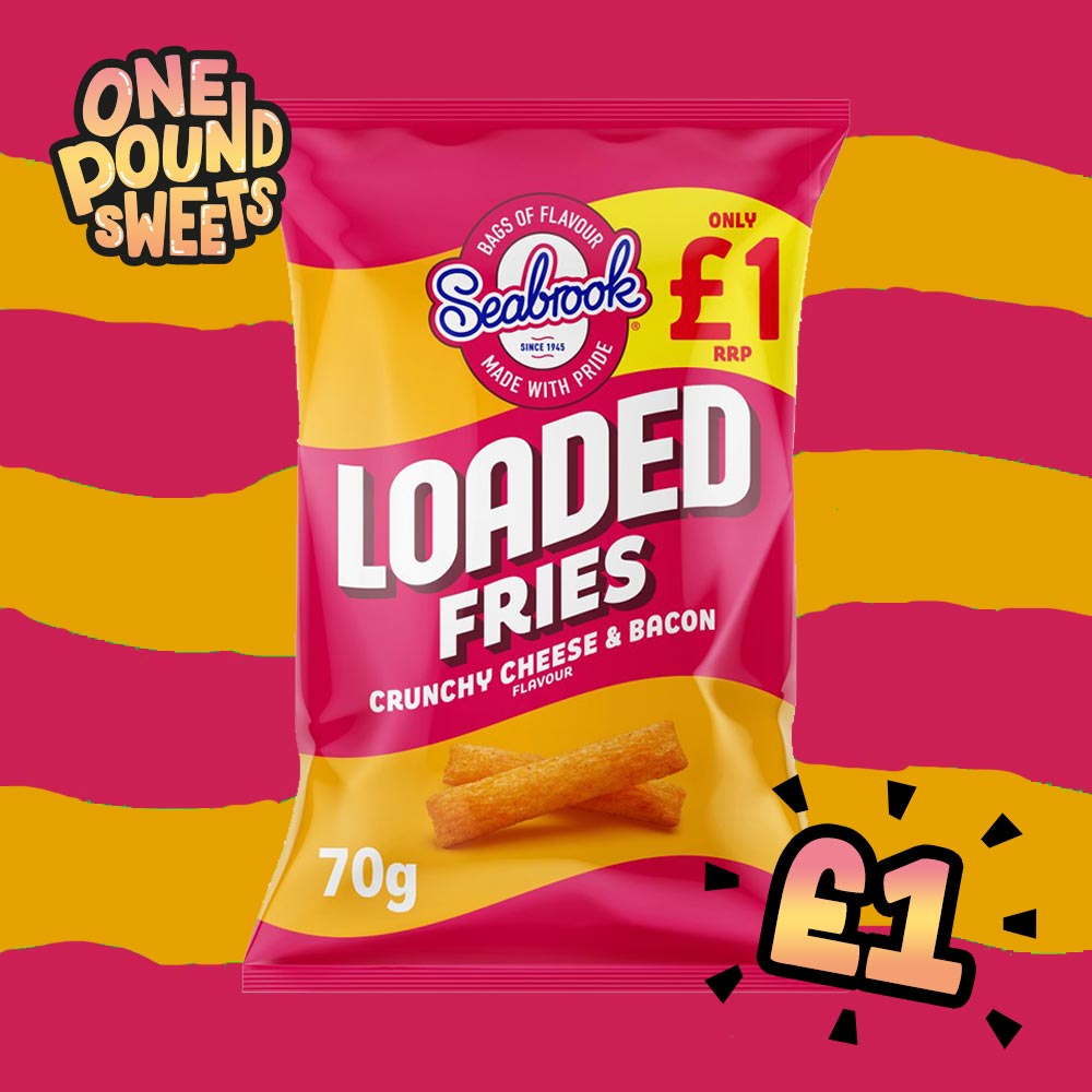 Seabrook Loaded Fries Cheese & Bacon 70g - (£1 Bag)