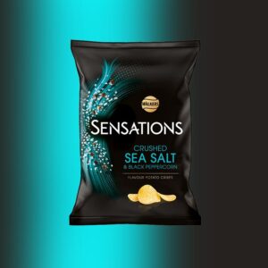 Walkers Sensations Crushed Sea Salt & Black Peppercorn 65g