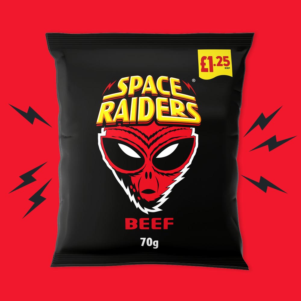 20x Space Raiders Beef 70g