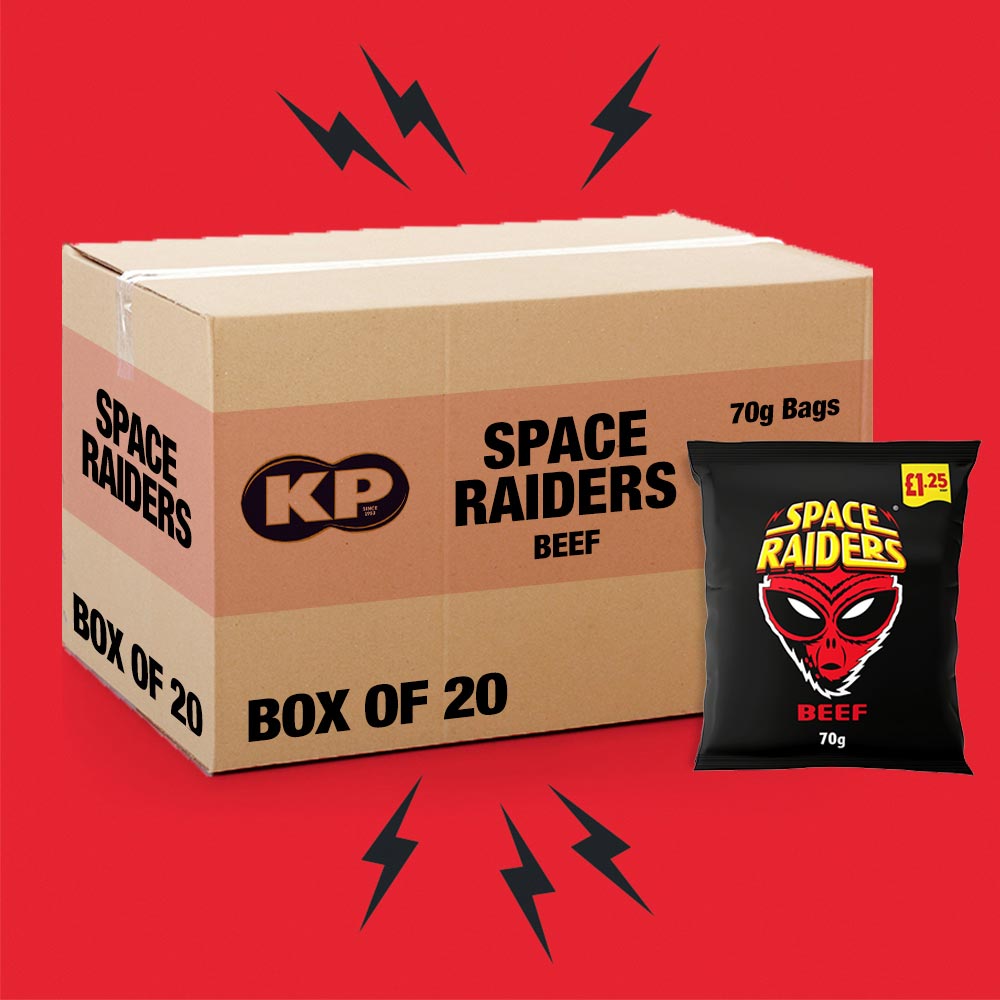 20x Space Raiders Beef 70g