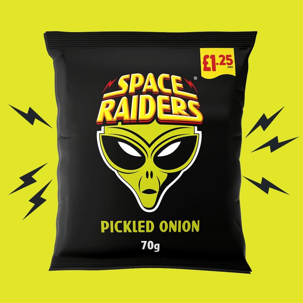 20x Space Raiders Pickled Onion 70g