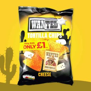 Wanted Tortilla Chips Cheese 150g