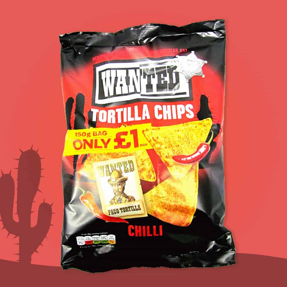 Wanted Tortilla Chips Chilli 150g