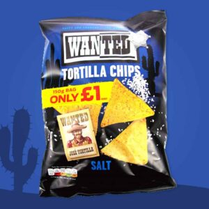 Wanted Tortilla Chips Salt 150g