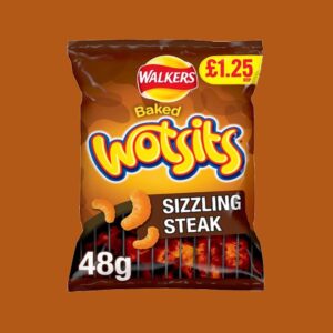 Walkers Wotsits Sizzling Steak 48g - (£1.25 Bag)