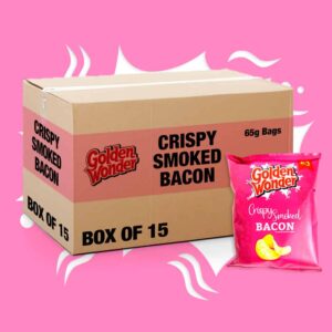 Box of 15 - Golden Wonder Smoked Bacon 65g - (£1 Bags)