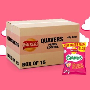 18x Walkers Quavers Prawn Cocktail 54g
