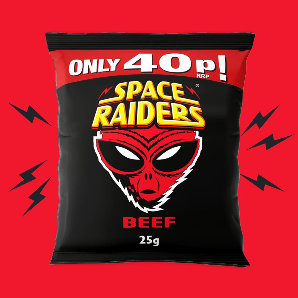 36x Space Raiders Beef 25g