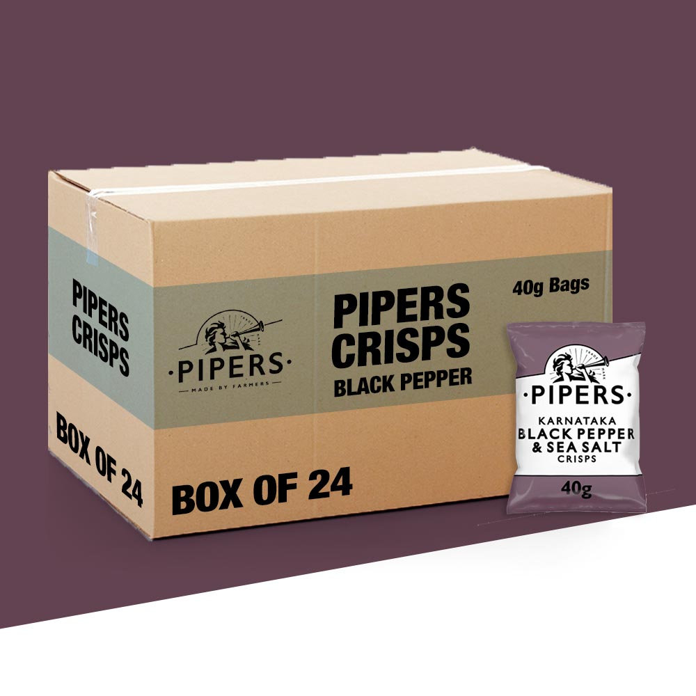 24x Pipers Karnataka Black Pepper & Sea Salt 40g
