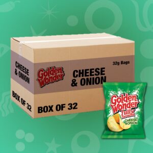 32x Golden Wonder Cheese & Onion 32g