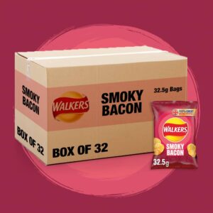 32x Walkers Smoky Bacon 32.5g